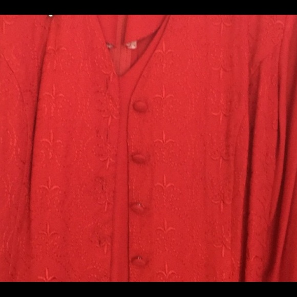 🎉PRICE DROP 🎀Carol Anderson size 10 red dress - Picture 4 of 7